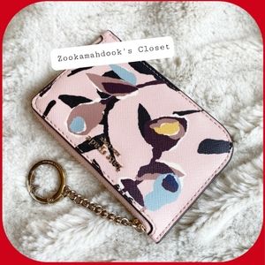 Kate Spade Cameron Paper Rose Keychain Wallet NWT